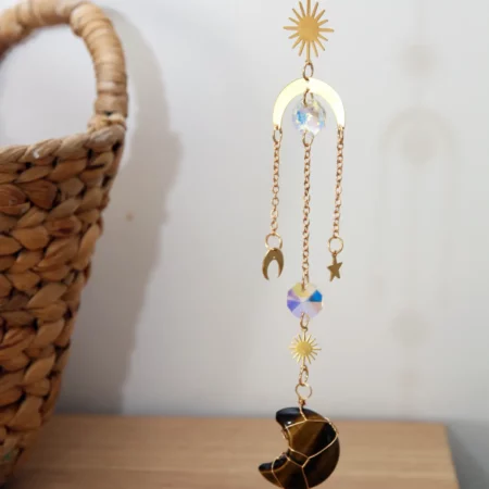suncatcher avec sa pierre oeil de tigre