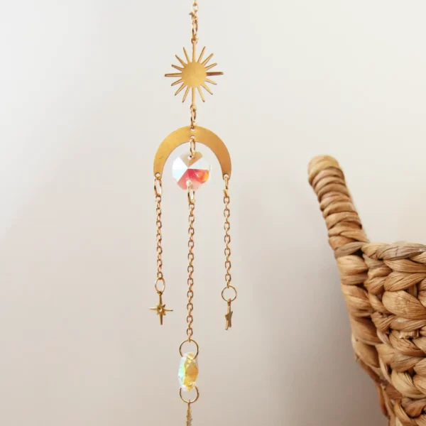 attrape soleil lumineux et pas cher avec cristal de quartz