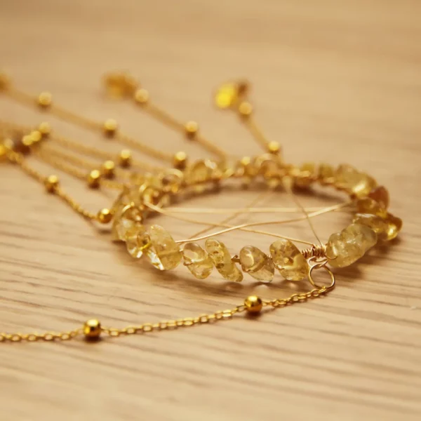 Suncatcher pentagramme avec citrine naturelle – Image 4