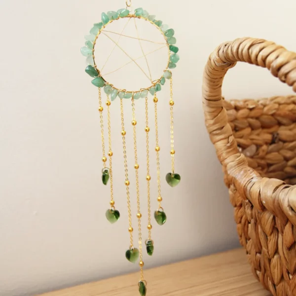 suncatcher, attrape-soleil en aventurine verte