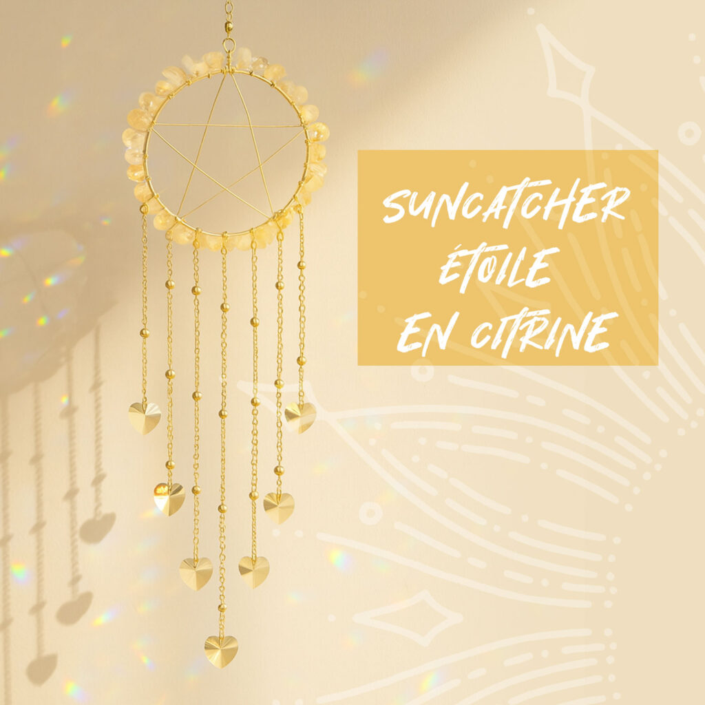 Suncatcher Etoile avec Citrine