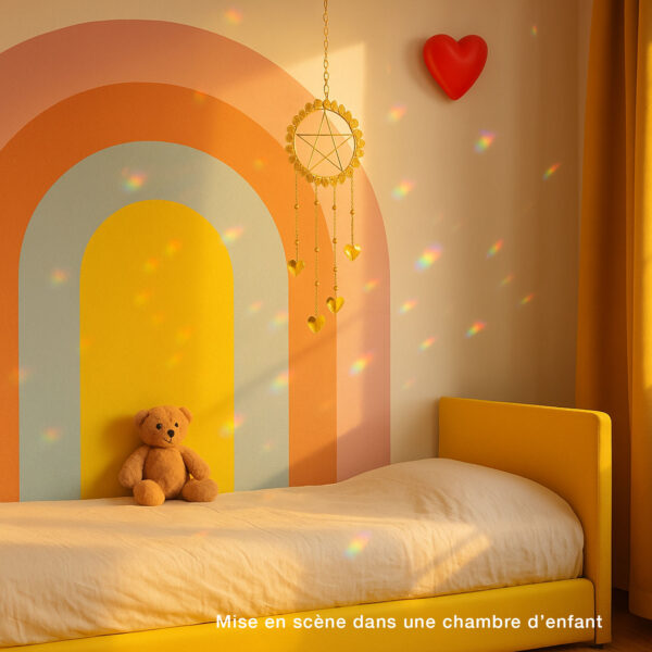 Le suncatcher avec citrine avec optimisme et chance