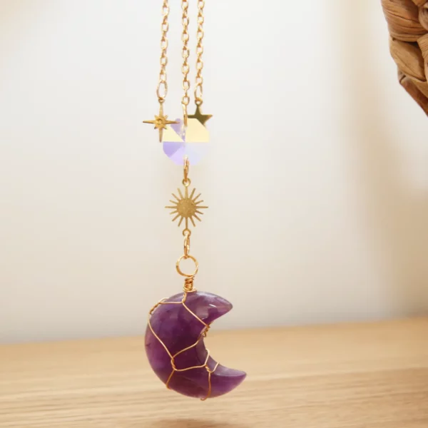 pierre d'améthyste pour suncatcher pour le sommeil
