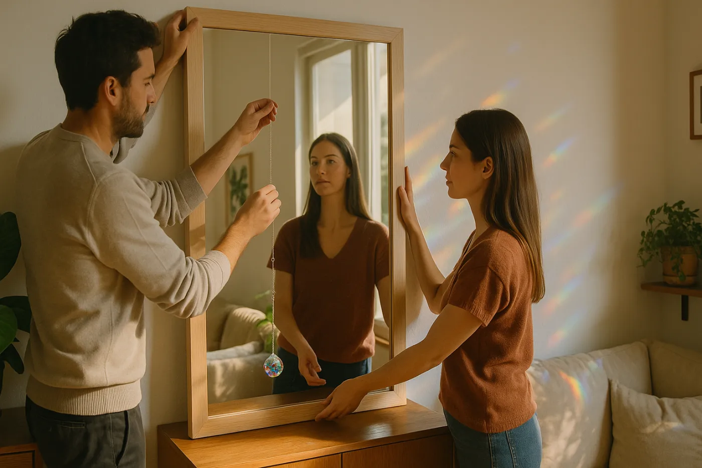 Suncatcher et miroir : comment amplifier la lumière sans déséquilibrer le Qi ?