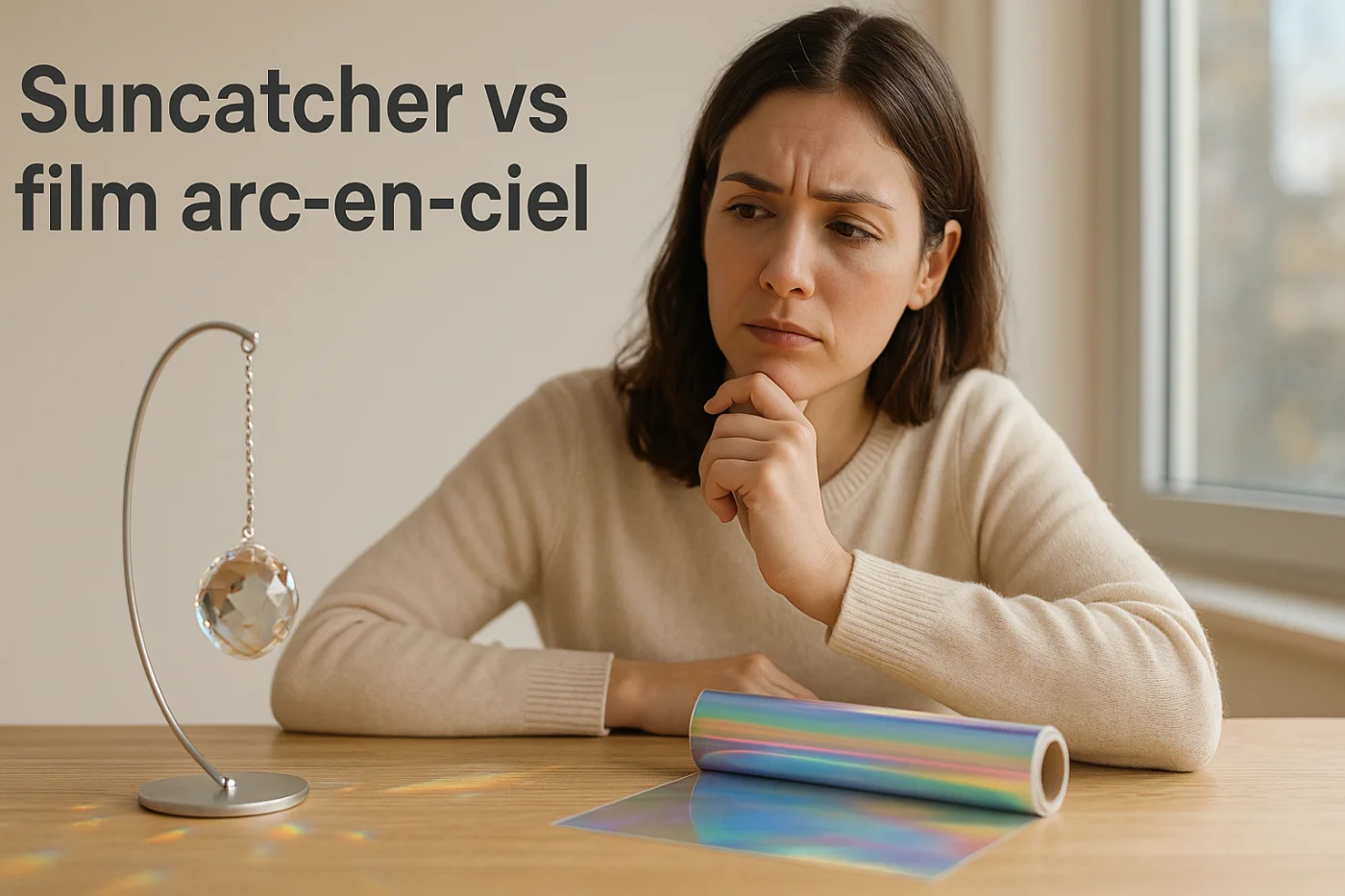 Suncatcher vs film arc-en-ciel pour fenêtre : que choisir pour vos vitres ?
