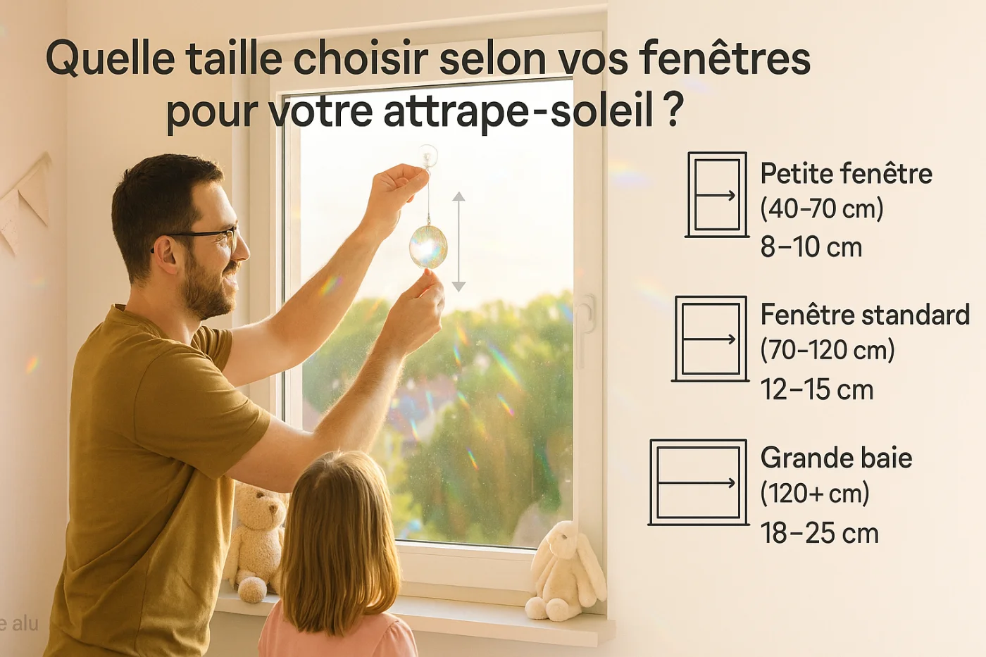 Quelle taille choisir selon vos fenêtres pour votre attrape-soleil ?