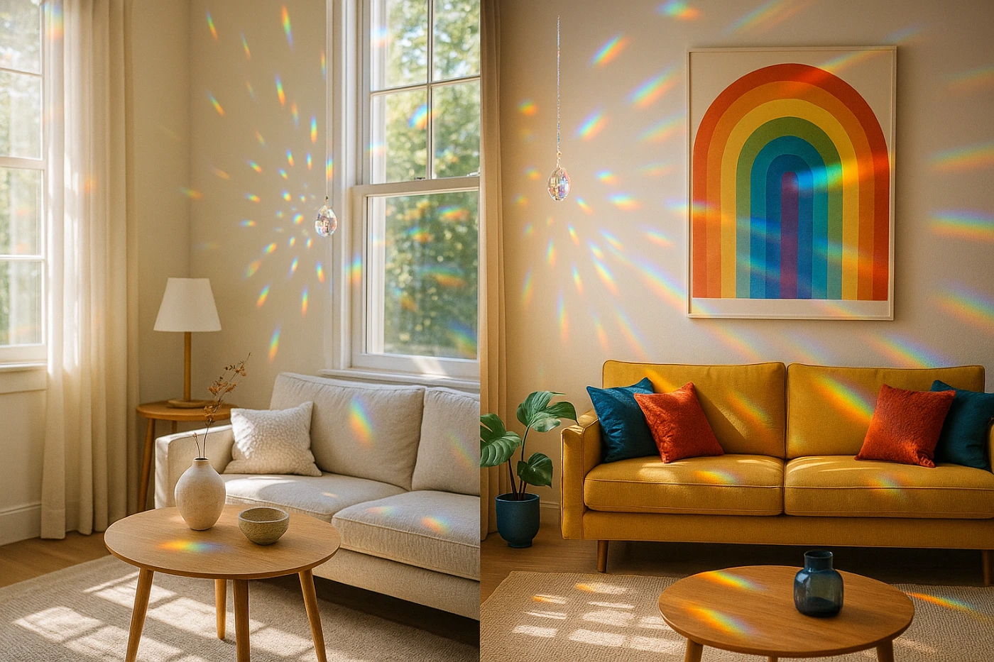 Couleurs neutres vs arc-en-ciel : bien harmoniser votre attrape-soleil avec la palette de votre pièce