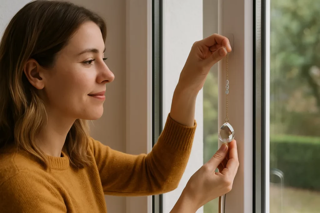 Comment accrocher votre suncatcher sur une fenêtre PVC ou alu sans perçage