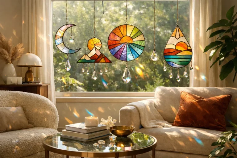 Attrape-soleil vitrail : l&rsquo;art du verre pour sublimer votre décoration intérieure